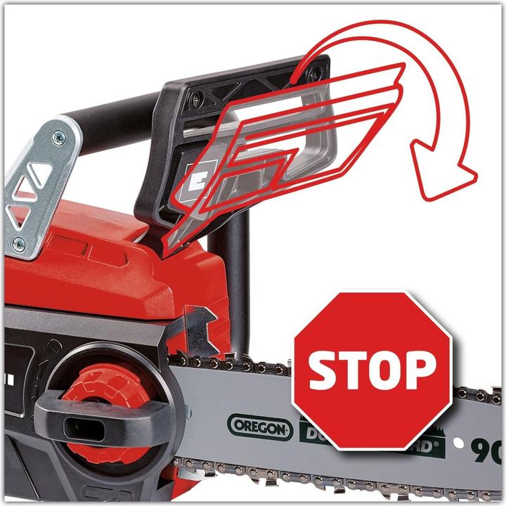 Actual product image Einhell Battery chainsaw GE-LC 18 Li Kit, 3 Ah, with replacement chain (Battery chain saw)