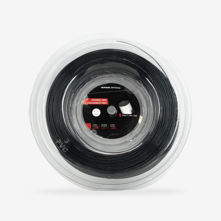 Artengo Tennissaite Power Pro - 1,20 mm Monofaser schwarz