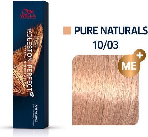Actual product image Wella Koleston Perfect Me+ (10/03 light-blonde natural-gold)