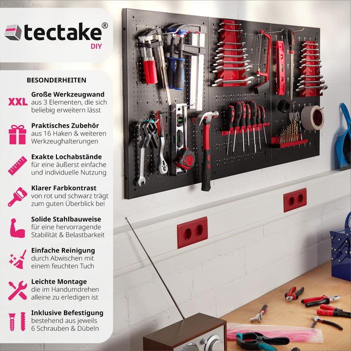 Produktbild tectake Werkzeuglochwand
