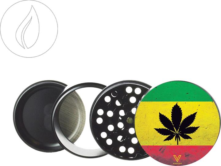 V Syndicate Europe V Syndicate Grinder Non Stick 4Parts - Rasta