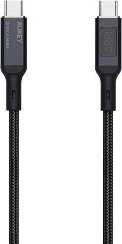 Actual product image Aukey USB C — USB C (1.80 m, USB 2.0)