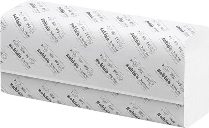 Actual product image Satino by Wepa Folded towels Premium, 2-ply. Cell. White, pack of 4000 (200 x)