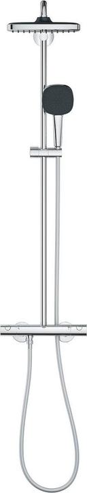 Actual product image Grohe Vitalio Comfort 250 Cube shower system with thermostatic mixer and Vitalio Comfort 110 hand shower