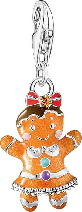 Actual product image Thomas Sabo Gingerbread Girl Charm Silver (925 silver, Enamel)