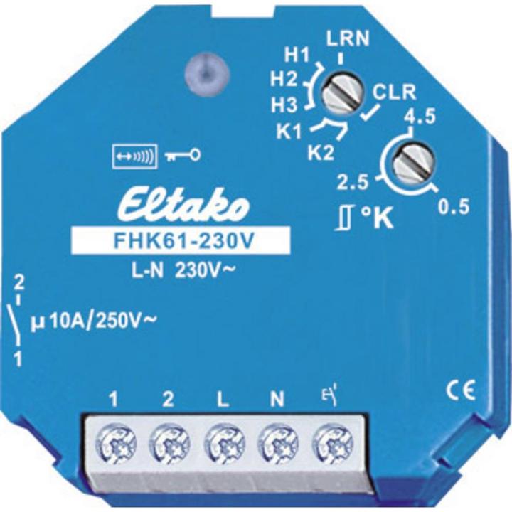 Produktbild Eltako FHK61-230V Funkaktor Heiz-Kuehl-Relais (Heizungsaktor)