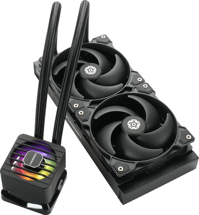 Produktbild Enermax LIQMAXFLO SR 240mm CPU AIO Flüssigkeitskühler - Xtreme Doppelkammer PWM Pumpe