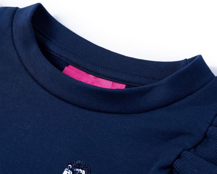 Image du produit VidaXL Sweatshirt enfant bleu marine 128,Matière : 95% coton. 5 (128)