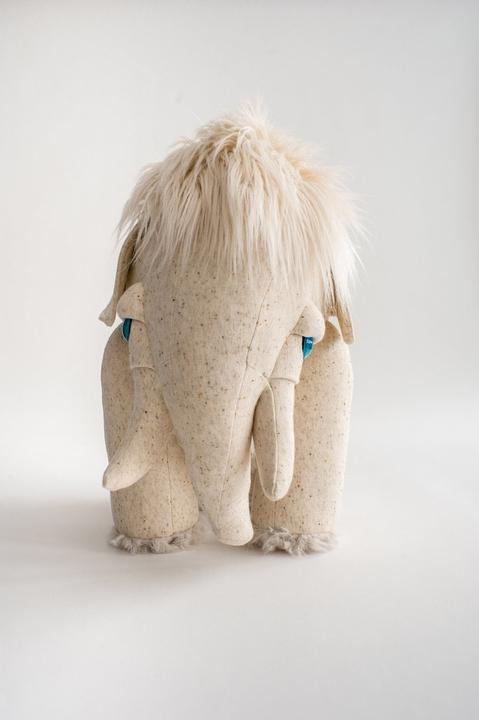 Produktbild BigStuffed Albino Mammut Gross (42 cm)