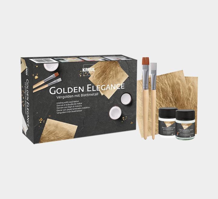 Productafbeelding Kreul Vergulden met Blad Metaal Set (Goud, 50 ml)