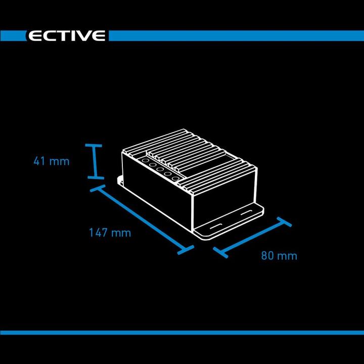 Immagine prodotto Ective MPPT Regolatore di carica solare DSC12 Regolatore solare 165WP 12A per 2 batterie da 12V PV