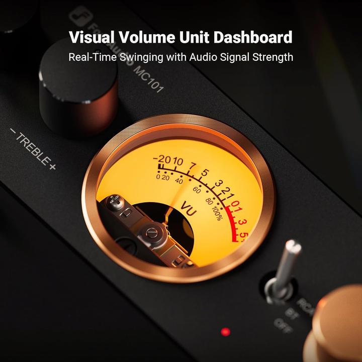 Actual product image Fosi Audio MC101, 2.0 Kanal Audioverstärker mit Bluetooth (Amplifier)