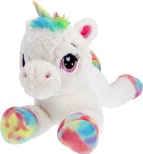 Produktbild Pluchiez Einhorn Plüsch weiss liegend 80 cm