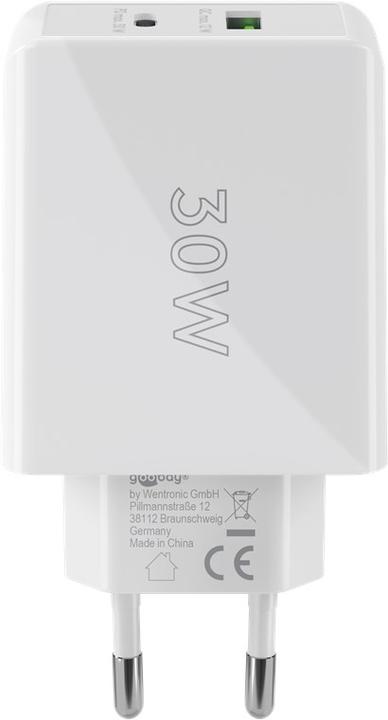 Actual product image Goobay Dual USB Quick Charger (30 W)