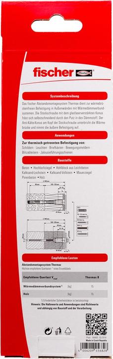 Immagine prodotto Fischer TherMax 8/120 M6 (2) (2 pz.)