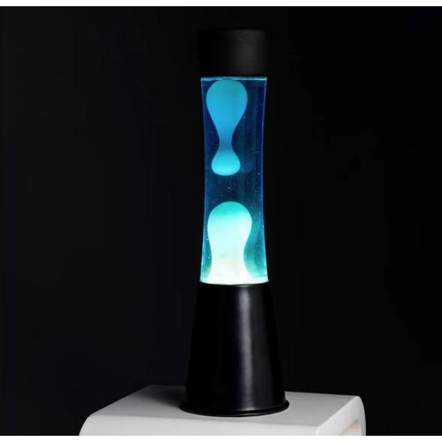 Produktbild Fisura Lavalampe LED - schwarz und Cyan - von (E27)