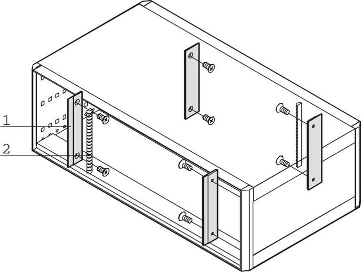Produktbild Schroff EMV-Dichtung Frontplatte / Rückwand - Seitenwand - EMC-TRAEGERLEISTE 2HE