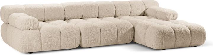 Image du produit Micadoni Canapé D'Angle Droit Modulaire Velours, "Bellis", 4 Places, 282x155x70 Fabriqué en Europe (Canapé d'angle)
