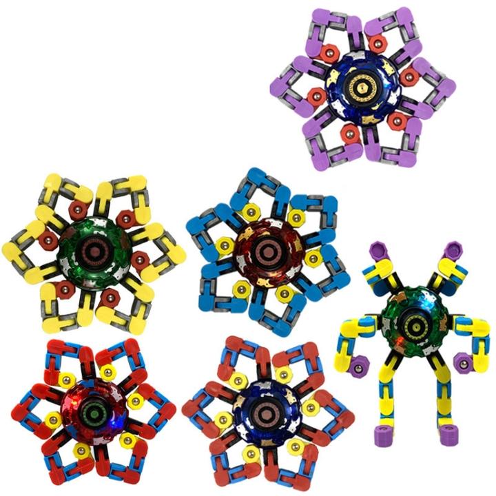 Actual product image Ueli Express Octopus Max Fidget Spinner with LED Light Purple