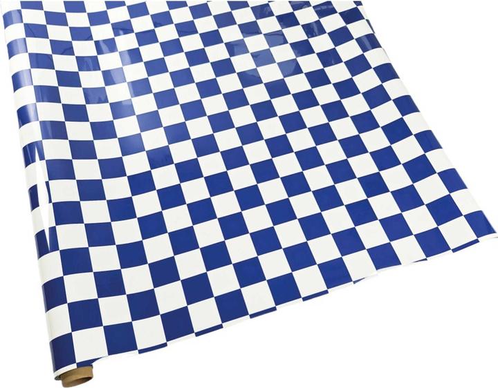 Image du produit Planet-Hobby Bügelfolie Blau / Weiss Quadrat (3x3cm) 10 Meter