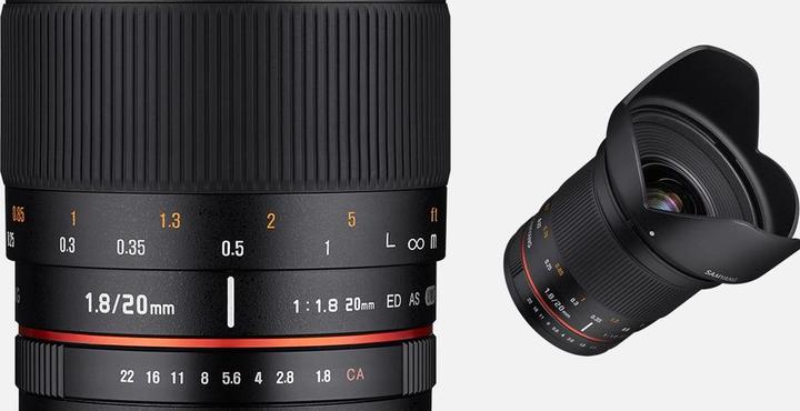 Produktbild Samyang 20mm f/1.8-22 ED AS UMC - Sony E (Sony E, Vollformat)