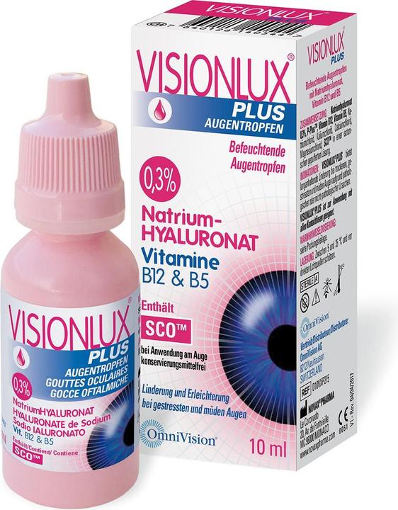 Produktbild OmniVision Augentropfen Visionlux Plus (10 ml, 10 ml)