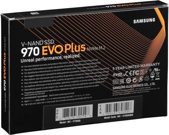 Immagine prodotto Samsung 970 EVO Plus (500 GB, M.2 2280)