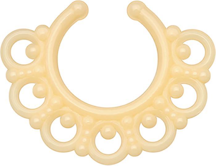 Immagine prodotto Star Piercing Fake Septum Tribal mit Kugeln ivory