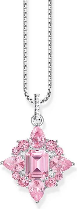 Produktbild Thomas Sabo Kettenanhänger mit pinkfarbenen Steinen Silber (Sterling Silber 925)