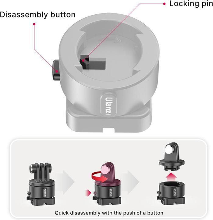 Actual product image Ulanzi Go Quick II Quick Release Buckle Mount