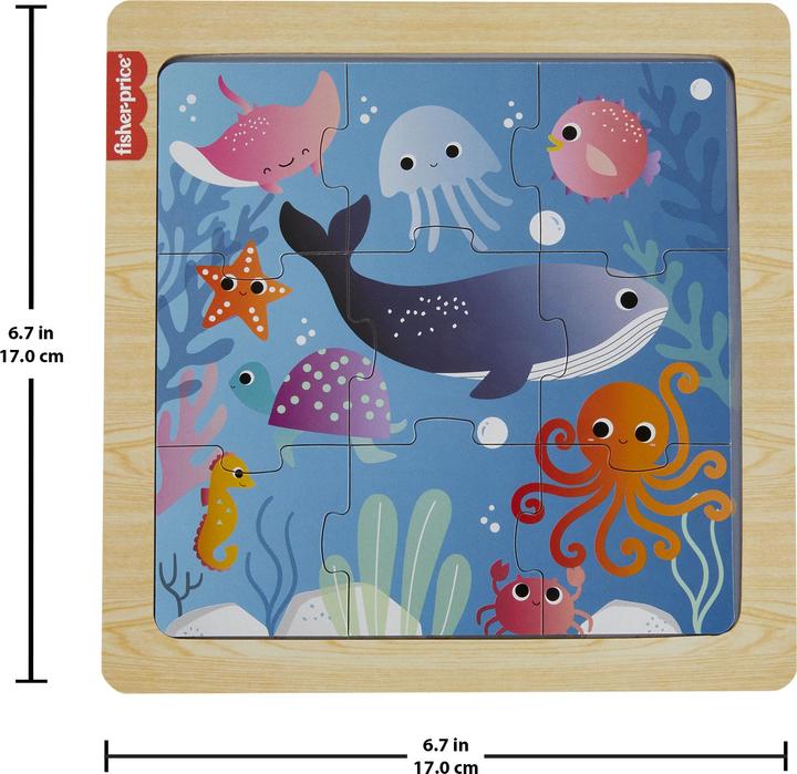 Image du produit Fisher-Price Wooden Jigsaw Puzzle (9 pièces)
