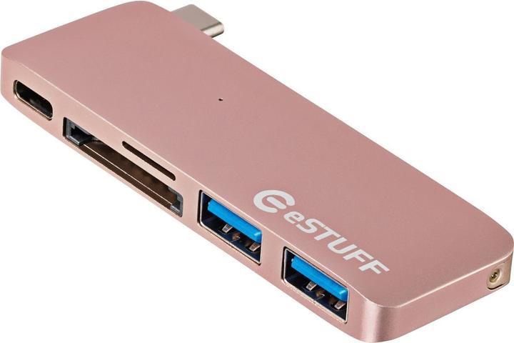 eSTUFF USB C Slot-in Hub (USB-C, 5 Ports)