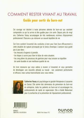 Image du produit Comment rester vivant au travail : guide pour sortir du burn-out (Français, Vasey Catherine, 2020)
