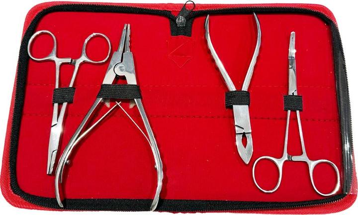 Produktbild Star Piercing 4-teiliges Piercing Werkzeugset (Nr. 4) (ohne Messing, Chirurgenstahl 316L)