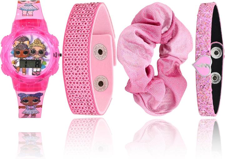 Immagine prodotto Accutime Set di orologi da polso L.O.L. Surprise! con accessori, orologio LCD per bambini con display (Orologio digitale)