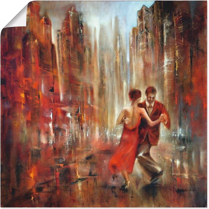 Actual product image Artland Canvas picture on canvas Tango Abstract T1XZ (40x40 cm)