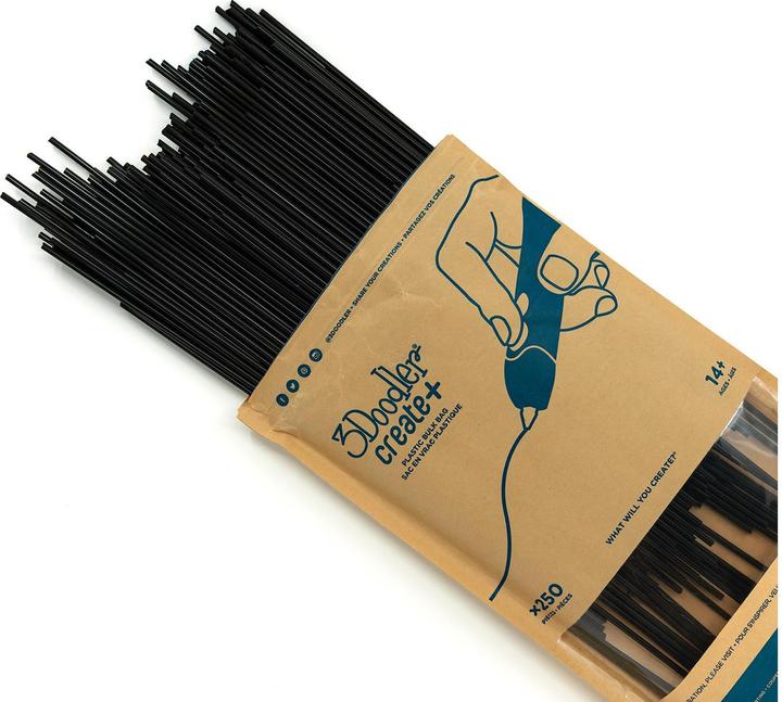 Actual product image 3Doodler Create Filament (PLA, 3 mm, 524 g, Black)