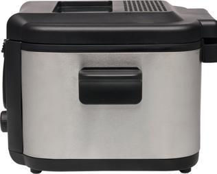 Image du produit Tristar Friteuse FR-6878 - 2,5 litre - 1600W - Inklapbaar handvat - RVS/Zwart