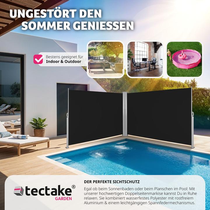 Immagine prodotto tectake Tenda laterale doppia (1 m)