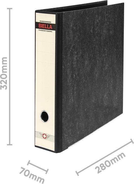 Produktbild Biella Bundesordner Retro (A4, 70 mm, 1 Stück)