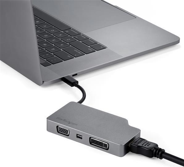 Produktbild StarTech USC-c auf (VGA, DVI, HDMI, Mini DP, 10.40 cm)