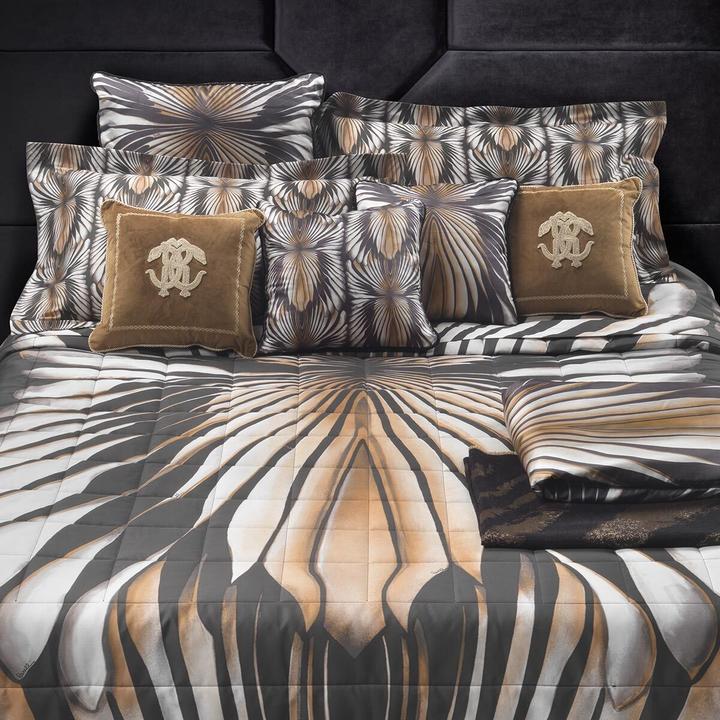 Immagine prodotto Roberto Cavalli Biancheria da letto Mako satin Tigresse marrone (Set di biancheria da letto, 135x200 cm + 80x80 cm)