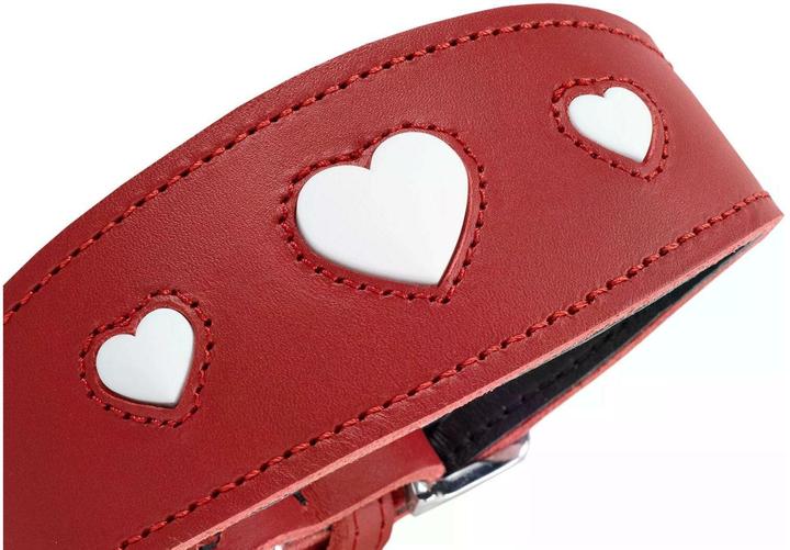 Image du produit Hunter Collier Lévrier Love 37/XS-S, rouge/noir (Chien, Général)