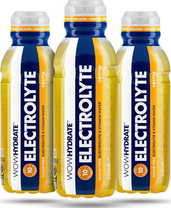 Produktbild Wow Hydrate Electrolyte Water (12 x 500ml) (Orange, 12 x)