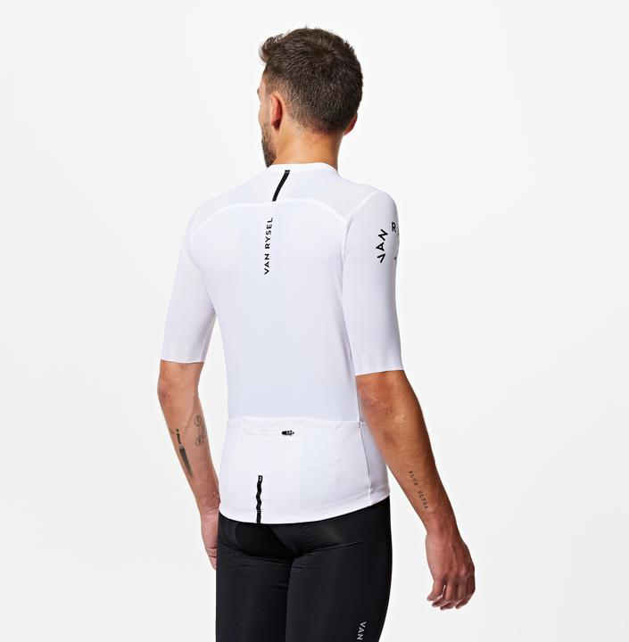 Actual product image Van rysel Unisex road bike jersey summer short sleeve - Racer 2 white (M)