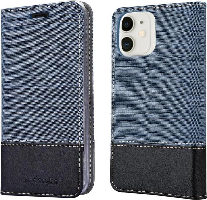 Produktbild Cadorabo Book Jeans Optik Cover (Apple iPhone 12 mini)
