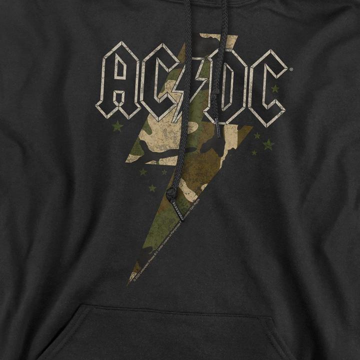 Immagine prodotto AC/DC Felpa con Cappuccio Bullone Camo Uomo (S)