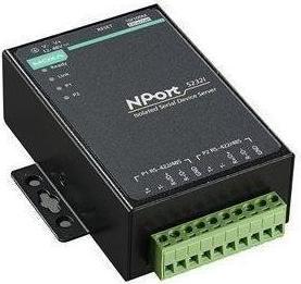Actual product image Moxa NPORT 5232I-T - 2-port RS-422485 device server with 2 kV optical isolation