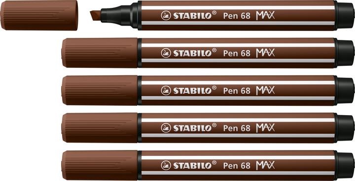 Produktbild STABILO Pen 68 MAX (Braun, 5 x)