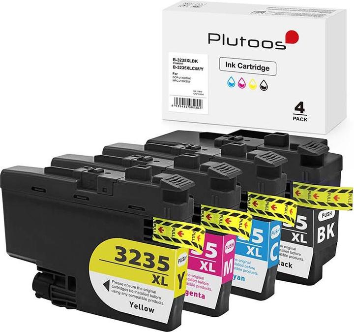 Actual product image Plutoos Brother LC-3235 cartridges XXL compatible, set of 4 colours (M, Y, C, FC)
